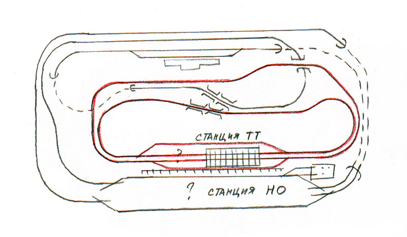 Схема макета железной дороги 1 87